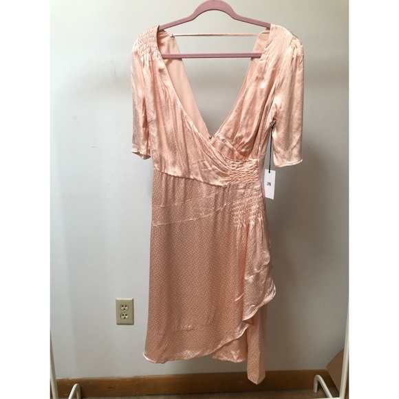 LPA | NWT Elettra Dress Blush Pink Night Out Dress Size Medium - Picture 6 of 11